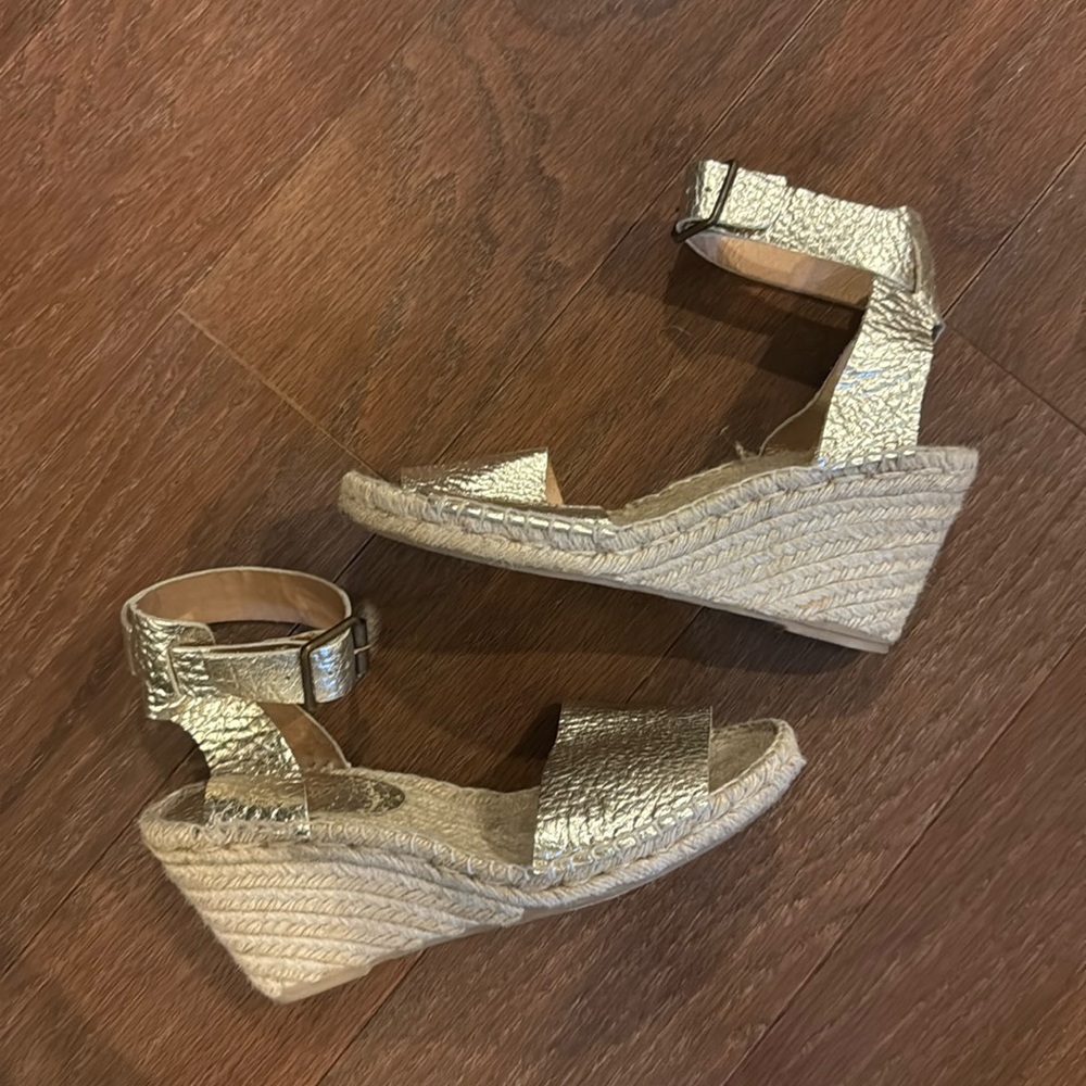 Jcrew leather wedges